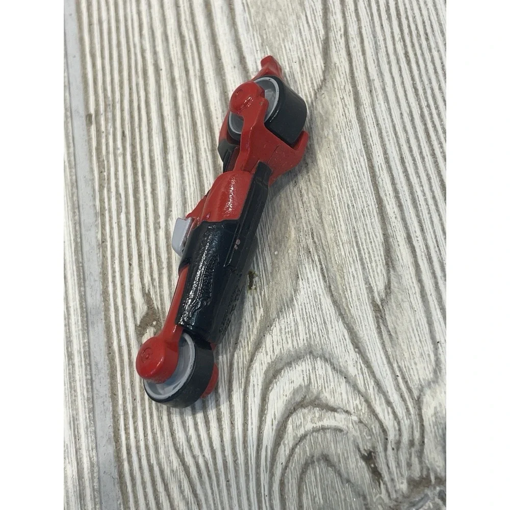 Hot Wheels 2007 Mattel Tron Light Cycle Style Motorcycle Red Black Diecast Toy